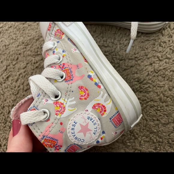 Converse Other - Toddler girl. High top converse. Llama! Size 5